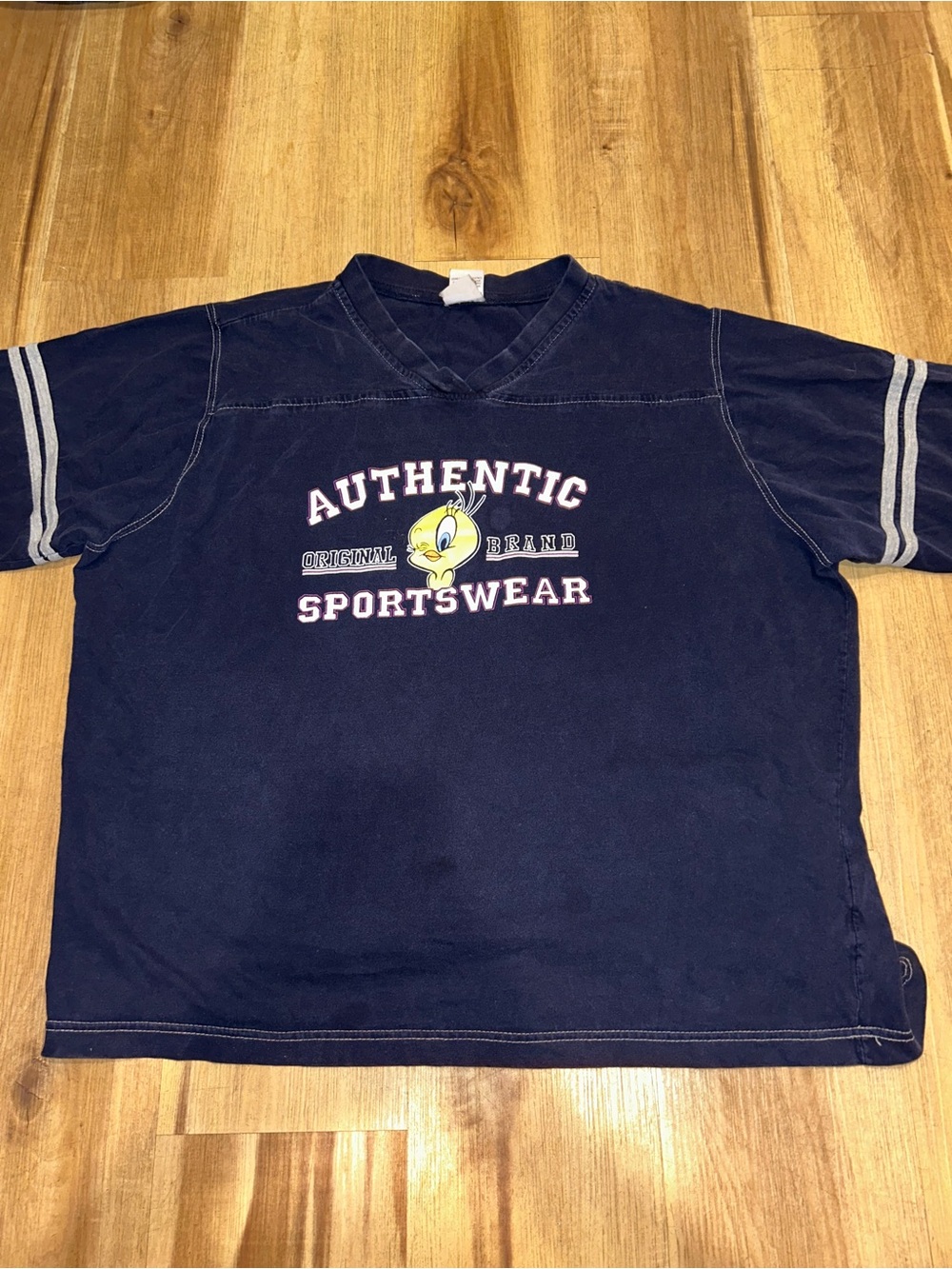 Warner Bros. Navy Tweety Authentic Sportswear Short Sleeve Tee